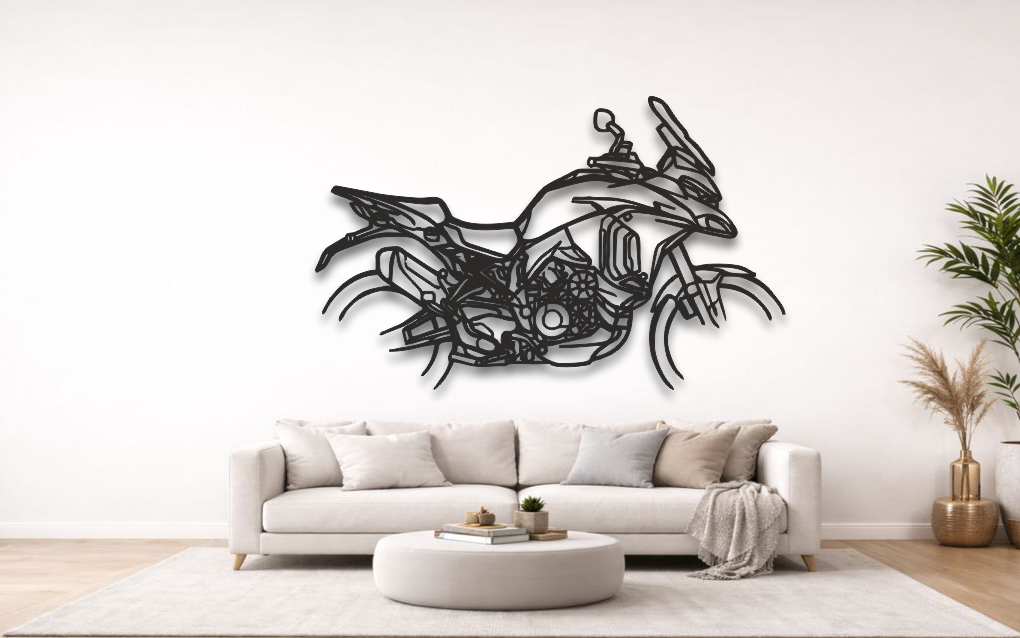 Ducati Multistrada V4 Silhouette Metal Wall Art