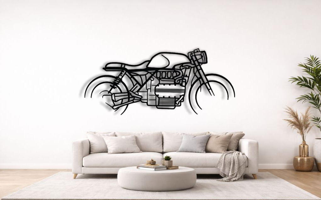 BMW K1100 RS Silhouette Steel Wall Art